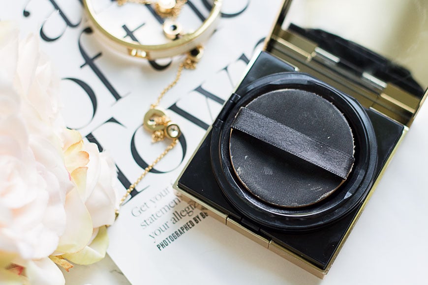 Glow on the go: the YSL Touche Éclat Cushion Foundation review + swatch